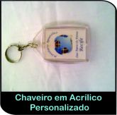 Chaveiro de Encaixe em Acrílico personalizado