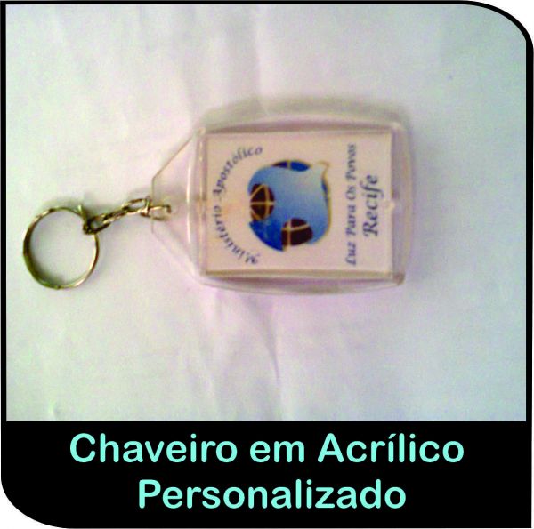 Chaveiro de Encaixe em Acrílico personalizado