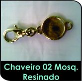 Chaveiro 02 com Mosquetão Resinado 2 lados