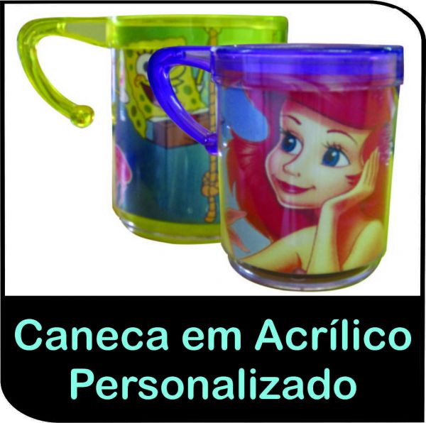 Caneca de Acrílico 300ml Personalicada